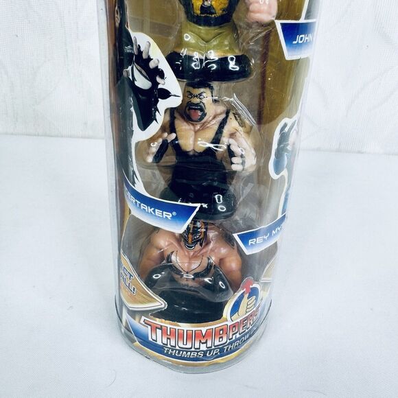 WWE Thumpers Toy Action Figures Set Of 4 Brand Kane Undertaker Cena Mysterio - Picture 10 of 10